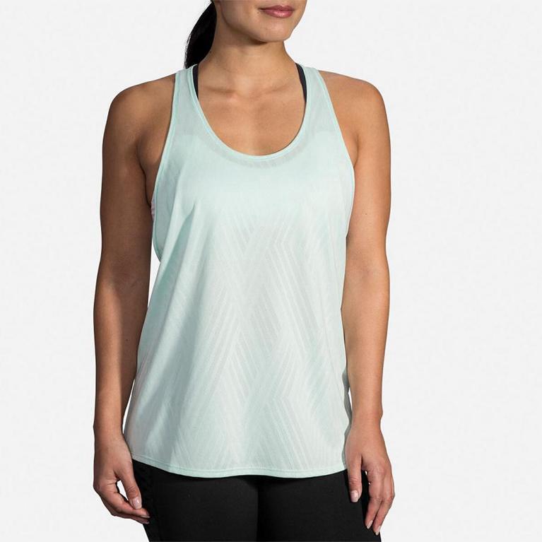 Brooks Array Running Tank Top - Women's - Green (81279-HSMZ)